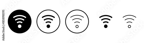 Wifi icon logo design. signal sign and symbol. Wireless  icon