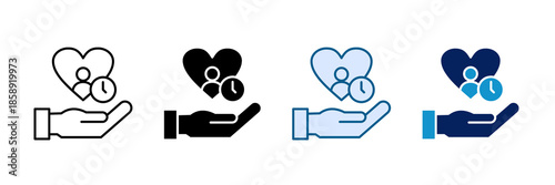 Self Care Routine Icon Set Multiple Style Collection