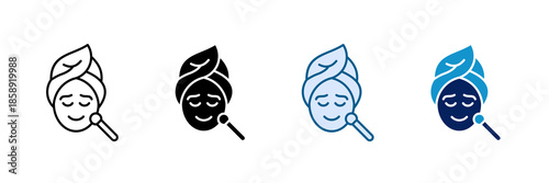 Spa Treatment Icon Set Multiple Style Collection