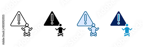 Stress Relief Icon Set Multiple Style Collection