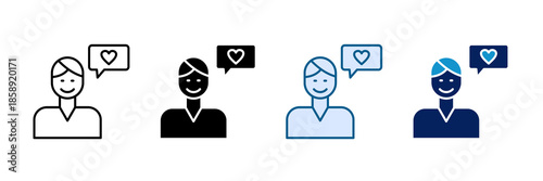 Gratitude Practice Icon Set Multiple Style Collection