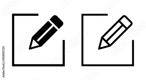 Edit icon symbol for apps and websites. edit document sign and symbol. edit text icon. pencil. sign up