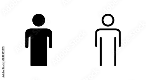 Man icon symbol for apps and websites. male sign and symbol. human symbol