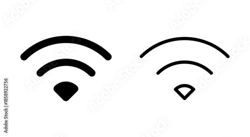 Wifi icon symbol for apps and websites. signal sign and symbol. Wireless  icon