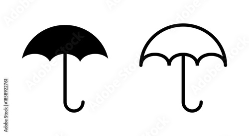 Umbrella icon symbol for apps and websites. umbrella sign and symbol