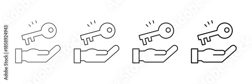 Key Needs Icons Vector Set In Different Stroke Line Style