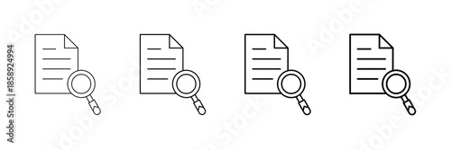 Use Context Icons Vector Set In Different Stroke Line Style