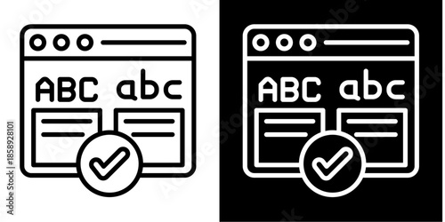 Website Icon Set White Style Collection