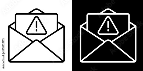 Email Icon Set White Style Collection