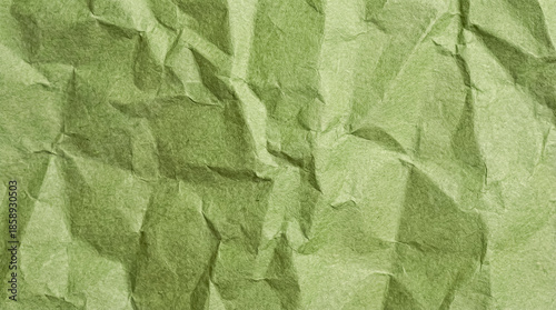 green wrinkle paper texture background