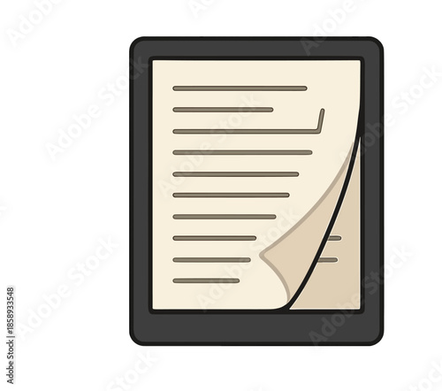 Digital Tablet with Document.