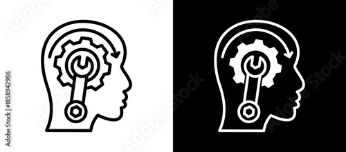 Technical Skills whiteblack icon