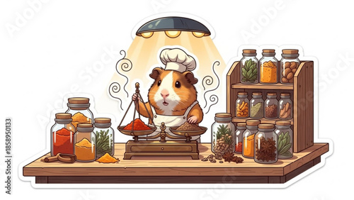 Marmot Merchant Selling Dry Spices Herbs