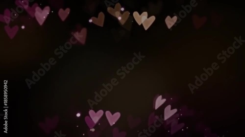 Animation Of Heart Shape On Transparent Background.glowing Loop Heart Shape Particle Animation On Transparent Background. Alpha Channel Loop Heart Animation. Abstract Heart Shape Particle Overly Falli