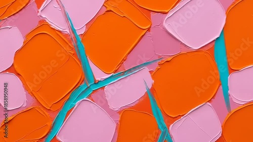 Colorful abstract texture with vibrant paint strokes