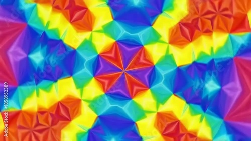 Colorful kaleidoscope pattern with vibrant shapes (1)