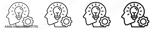 Innovative Mindset  Icon Set Different Style Collection
