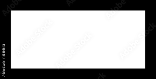 Standard Black Rectangular Border Frame for Universal Graphic Design and Document Layouts