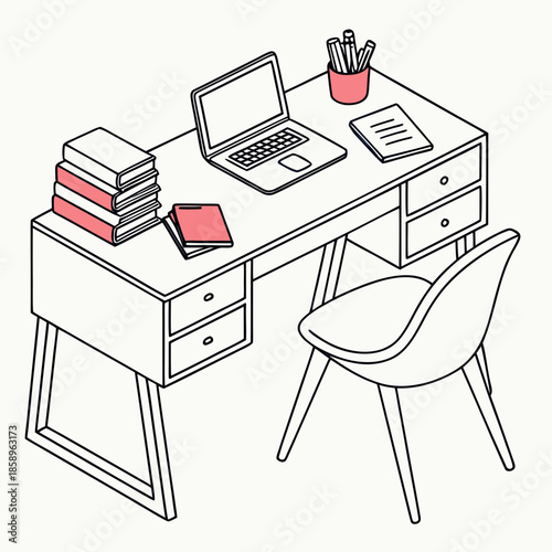 Modern home office setup