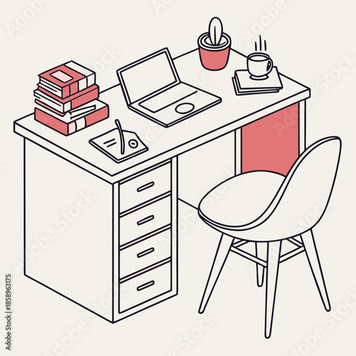 Modern home office setup