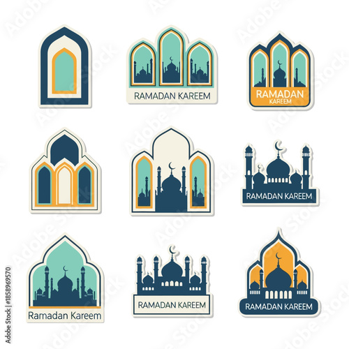 Ramadan Kareem Decorative Islamic Mosque Designs for Festive Season Celebrations