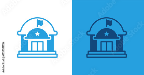 Legislative Flat, with light and dark background