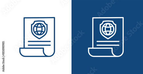 Policy Outline, with light and dark background