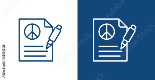 Treaty Outline, with light and dark background