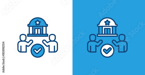 Accountability Color Outline, with light and dark background