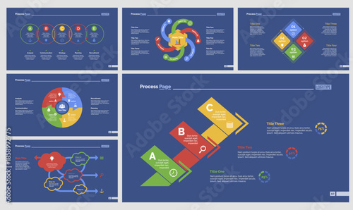 Six Production Slide Templates Set