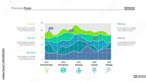Statistical data slide template