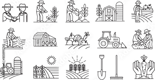 Farm Icons Set
