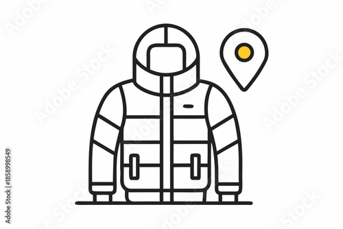 travel jacket utility icon