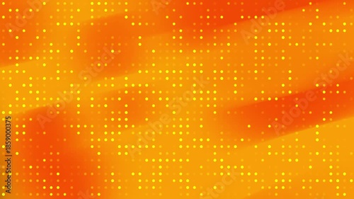 Wallpaper Mural Orange backdrop with a uniform arrangement of bright yellow dots video Torontodigital.ca