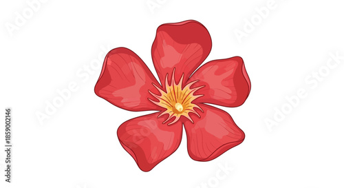 A detailed illustration of a single purple hyacinth flower against a white background.