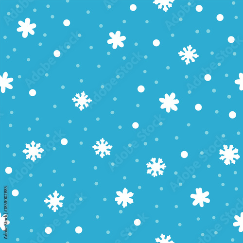 seamless pattern with snowflakes