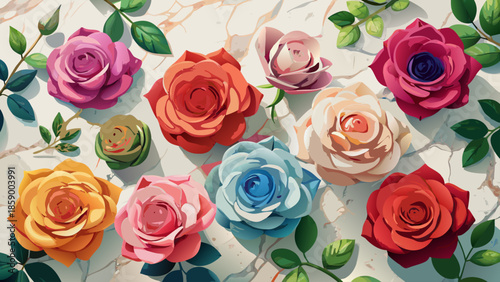 background of roses