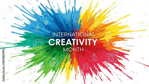 Vibrant Colors Explode in a Celebration of Creativity and Artistic Expression