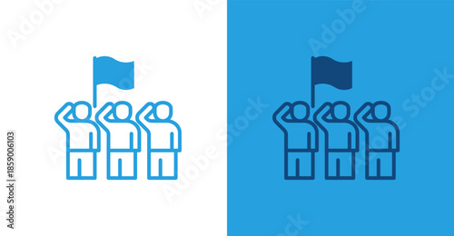 Republic Flat, with light and dark background