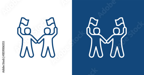 Civil Liberties Outline, with light and dark background