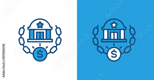 Corruption Color Outline, with light and dark background