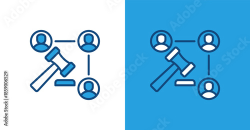 Policy Color Outline, with light and dark background