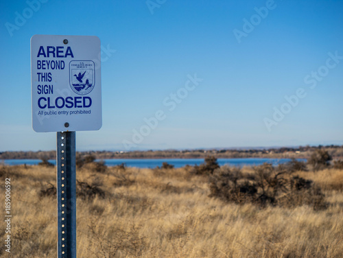 Area Behind this Sign Closed