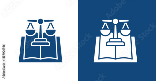 Constitution Glyph, with light and dark background