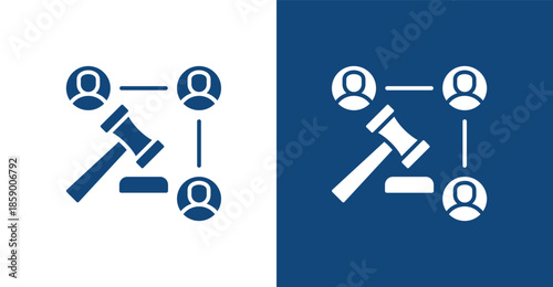 Policy Glyph, with light and dark background