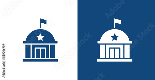 Federal Glyph, with light and dark background