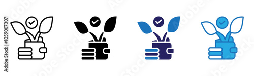 Investing Icon Multi Style Vector Illustration