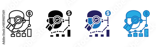 Forecast Icon Multi Style Vector Illustration