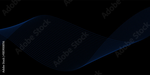 Gray Abstract waveform background image with blue geometric patterns