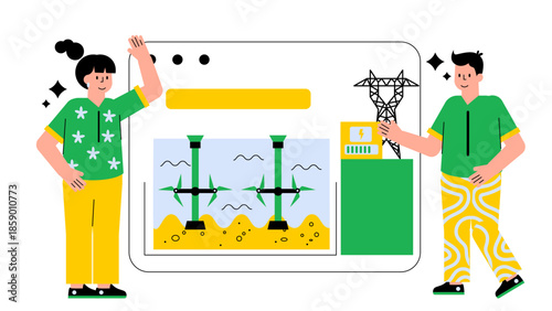 Tidal Energy Turbines Capturing Ocean Currents